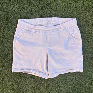 Jag Jeans Women's Classic Fit Pull On Shorts Size 18W Beige Cotton Blend 39x7